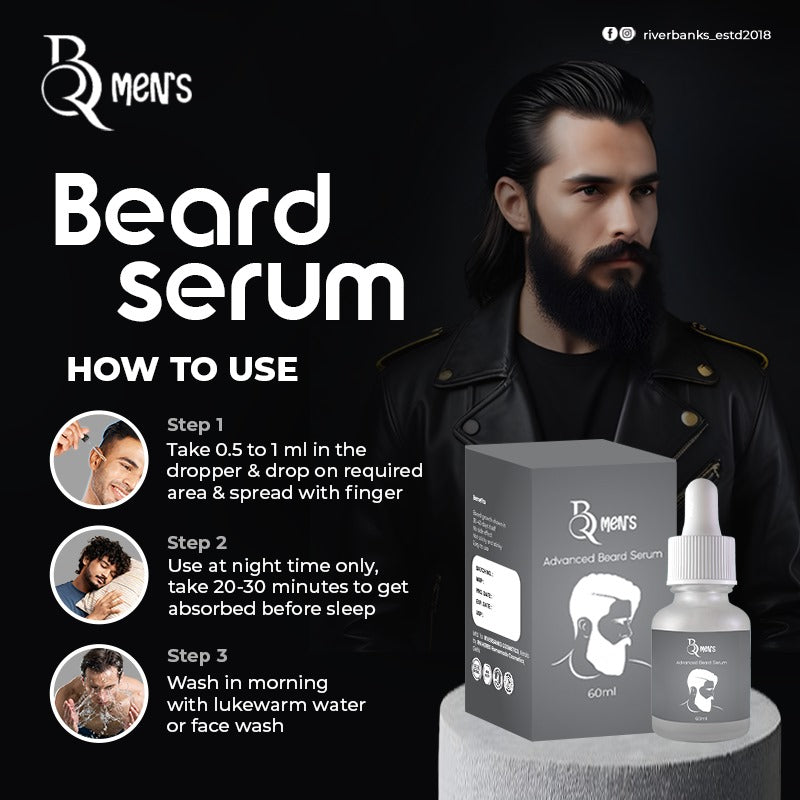 RB MEN`S BEARD GROWTH SERUM -2PS COMBO (60ml)